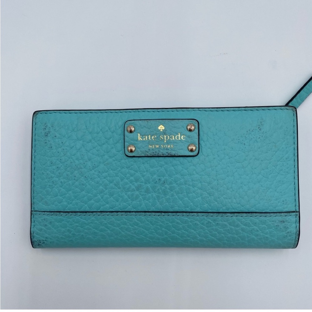 KATE SPADE NEW YORK  STACI BLUE BIFOLD WALLET